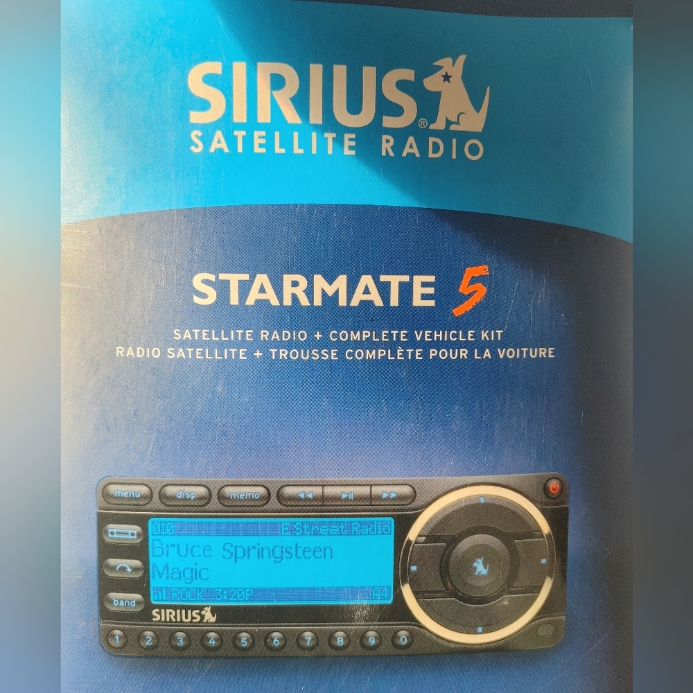 Sirius XM Starmate 5 Satellite Radio Receiver & Vehicle Kit NEW OPEN BOX